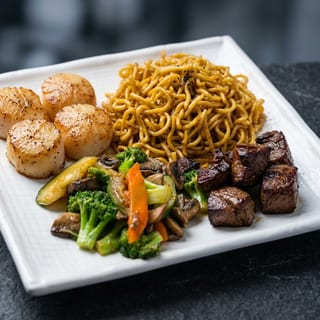 Filet Mignon & Scallop Hibachi Combo