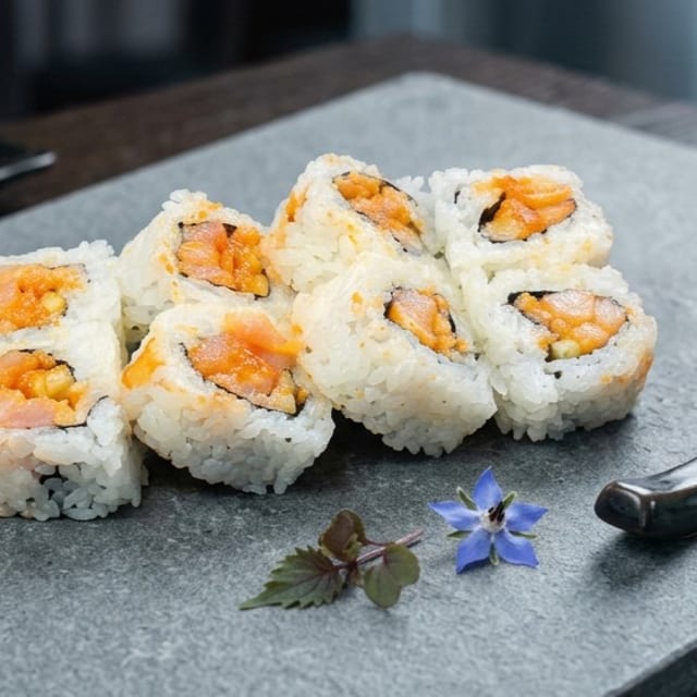 Spicy Yellowtail Roll (8).