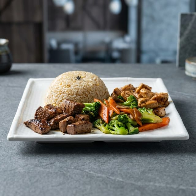 Chicken & NY Steak Hibachi Combo.