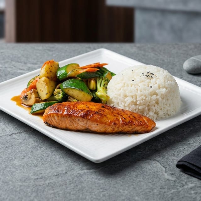 Salmon Hibachi (Lunch).