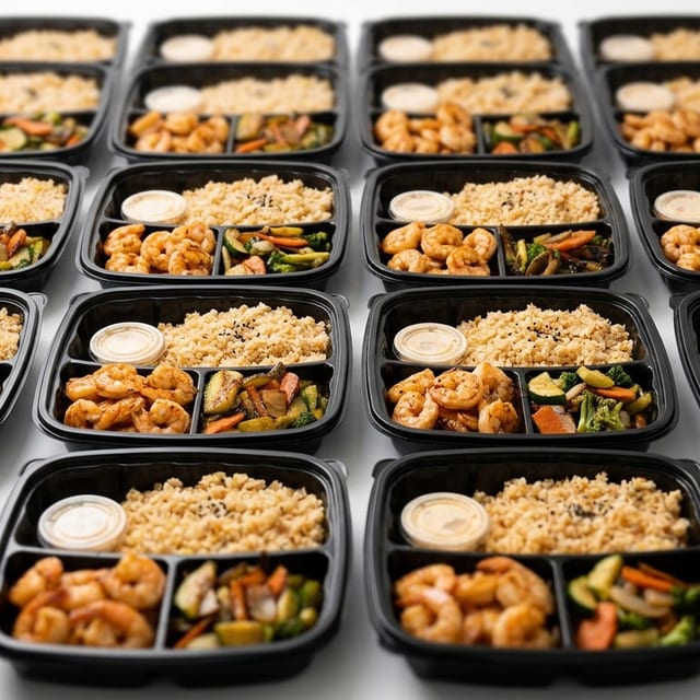 Hibachi Teriyaki Shrimp(serves4).