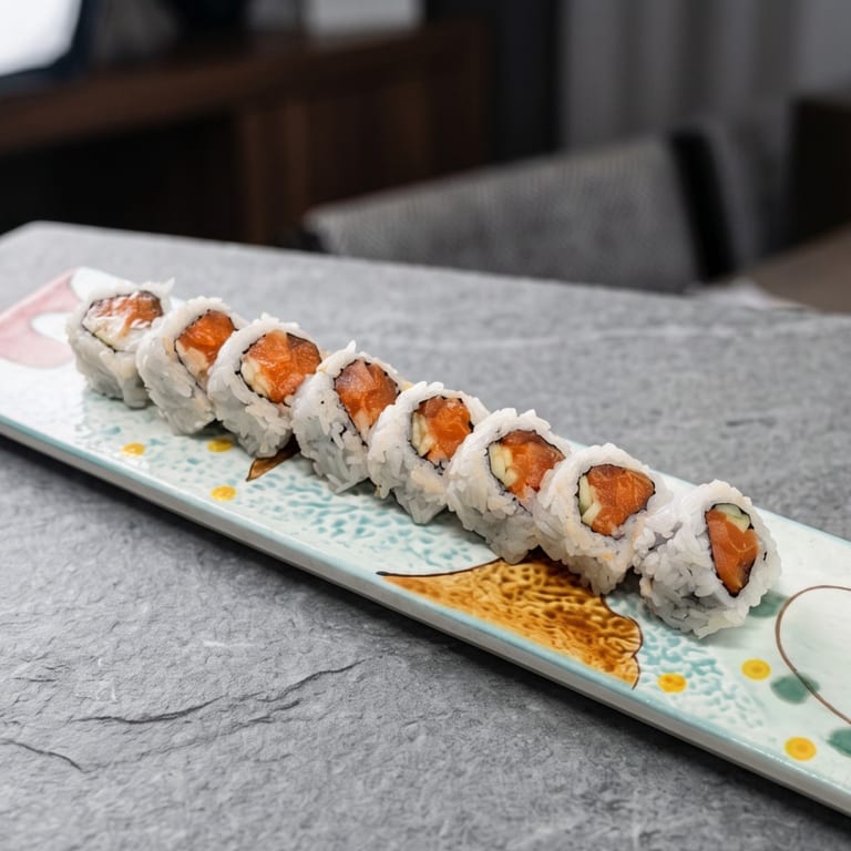 Delicious Spicy Salmon Roll