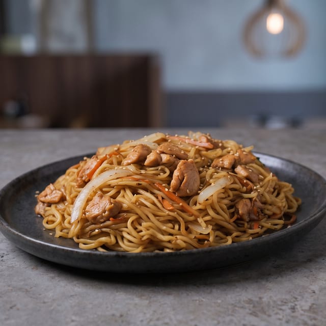 Chicken Yaki Noodle(serves6).