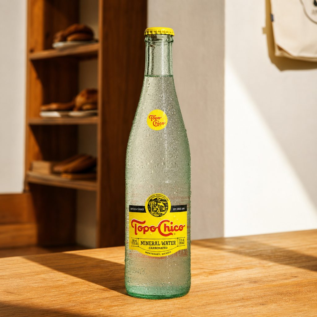 Topo Chico Sparkling Water.