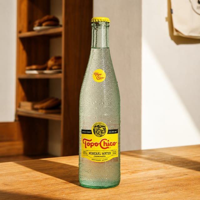 Topo Chico Sparkling Water.