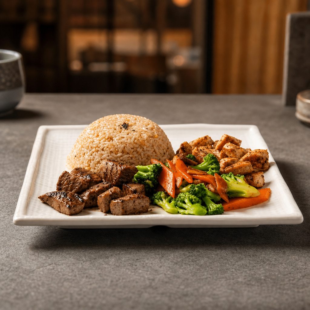 Chicken & NY Steak Hibachi Combo.