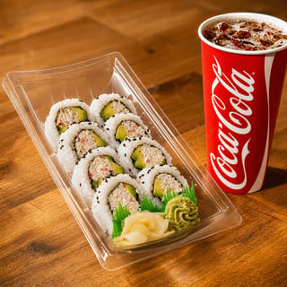 Quick Combo (California or Spicy tuna + Soft drink)