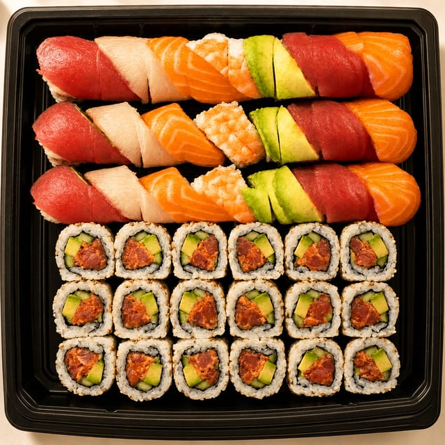 Rainbow(16) / Spicy Tuna(16).