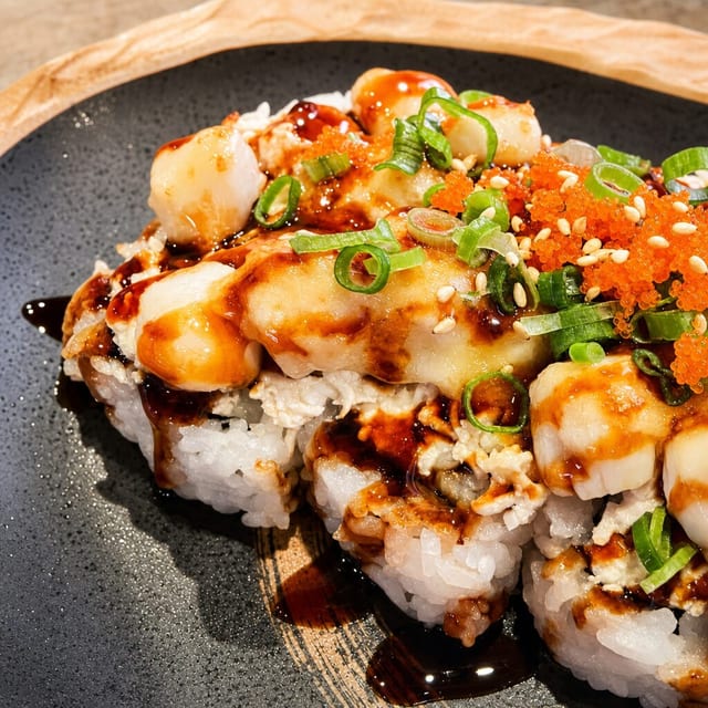 Scallop Dynamite Roll.