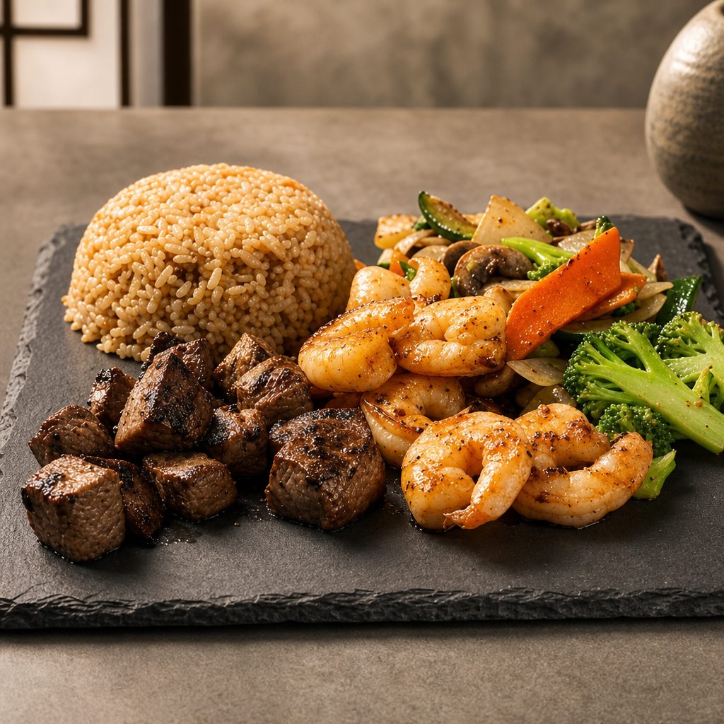 NY Steak & Shrimp Hibachi Combo.